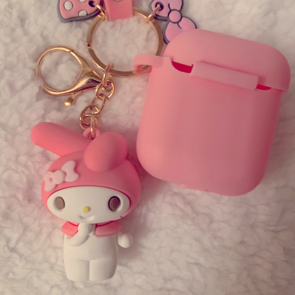 Hello Kitty MyMelody Airpod Case Cute 3D keychain